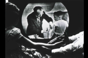 JONAS SALK GIVING VACCINE ON TV WHILE CHILD WATCHES